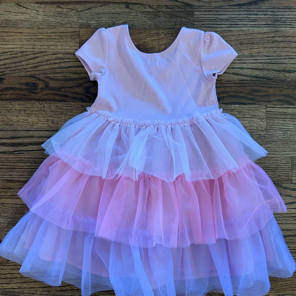 H&M 3/4T Pink Tulle Dress with Flared Skirt - Picture 3 of 9